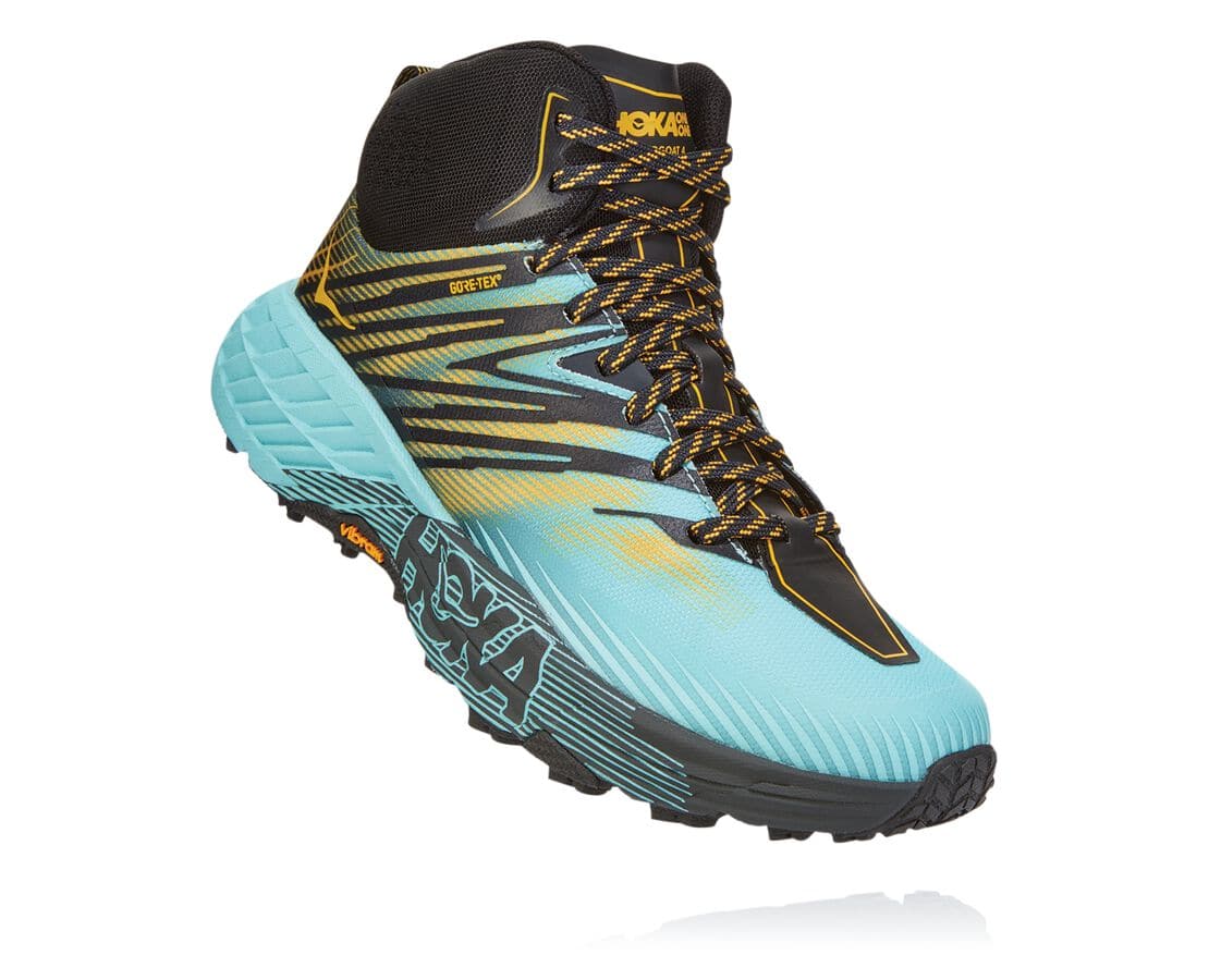 Dámské Trailové Běžecké Boty Hoka One One Speedgoat Mid Gore-Tex 2 Zlaté Výprodej,UPHFB-2791